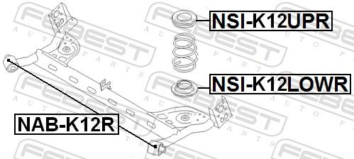 FEBEST NSI-K12LOWR Spring Seat