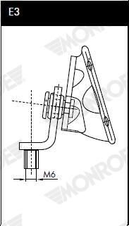 MONROE ML5089 Gas Spring, boot/cargo area