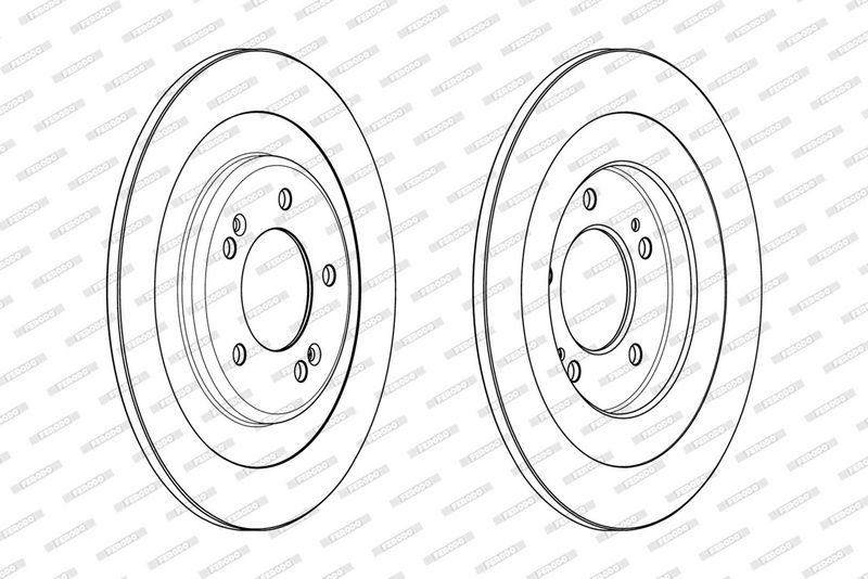 Remschijf set (2 stuks) Achter Links/Rechts past: HYUNDAI I40 I, I40 I CW 1.6-2.0 07.11-05.19
