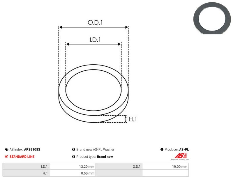 AS-PL ARS9108S Repair Set, alternator