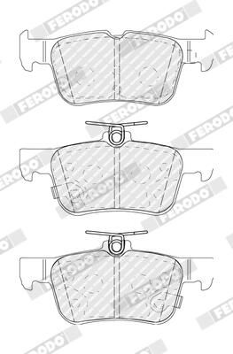 FERODO FDB5174 Brake Pad Set, disc brake