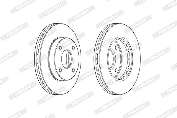 Гальмівний диск, Ferodo DDF2134C