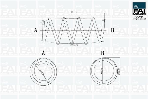 Ресора ходової частини, Fai Autoparts FPCS159