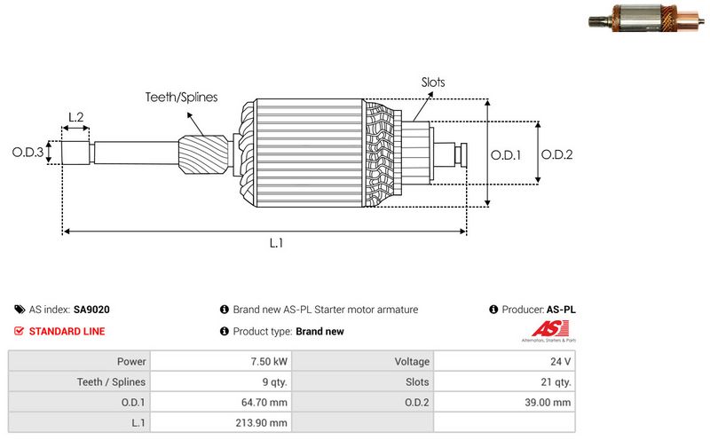 Ankur, starter, AS-PL SA9020