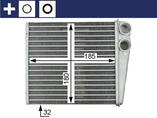 Product Image - Kachelradiateur, interieurverwarming - AH208000S - MAHLE