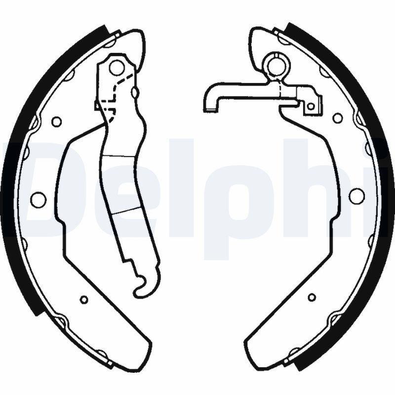 Комплект гальмівних колодок, Delphi LS1301