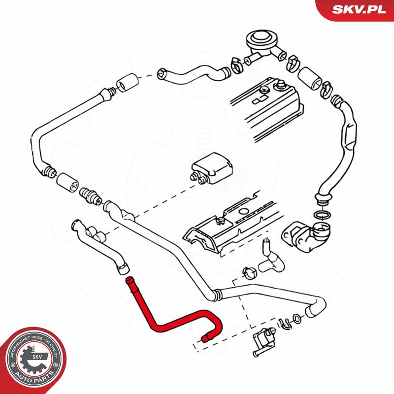 ESEN SKV 24SKV462 Hose, crankcase ventilation