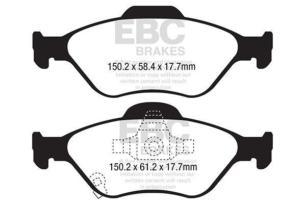 EBC Brakes Brake Pad Set, disc brake DPX2288