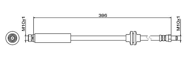 METZGER AUTOTEILE 4111470 - Brake Hose