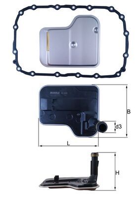 Гідравлічний фільтр, автоматична коробка передач, Knecht HX240D