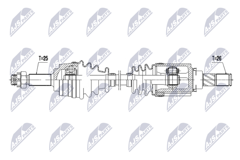 NTY NPW-NS-209 Drive Shaft