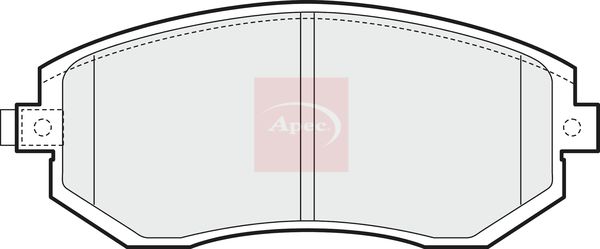 APEC Brake Pad Set, disc brake PAD1454