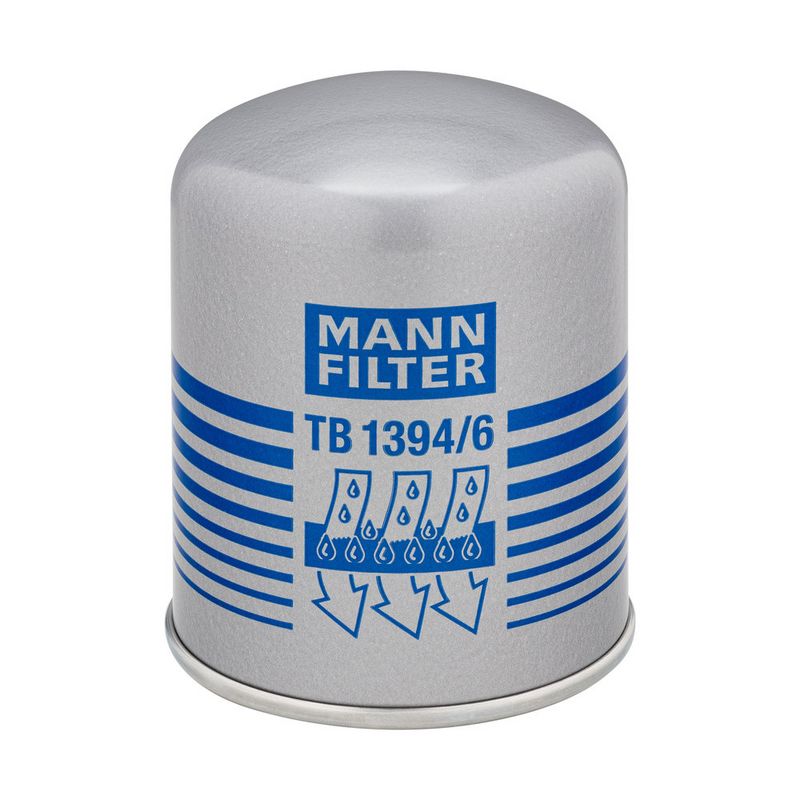 Õhukuivatuspadrun, suruõhusüsteem, MANN-FILTER TB 1394, 6 x