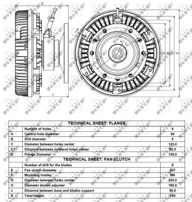 NRF 49074 Clutch, radiator fan