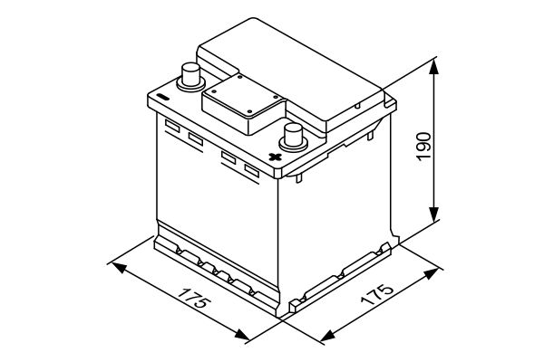 BOSCH 0 092 S40 001 Starter Battery