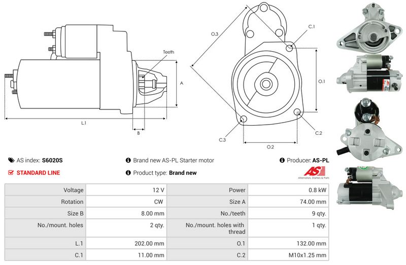 AS-PL S6020S Starter