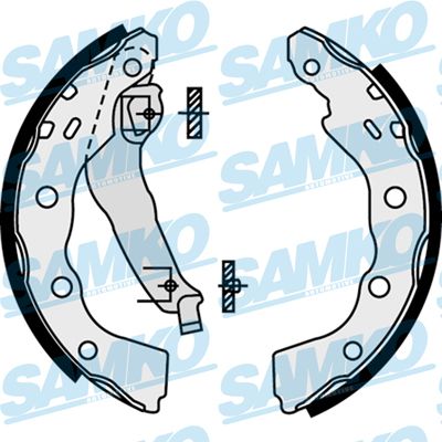 Комплект гальмівних колодок, Samko 87740