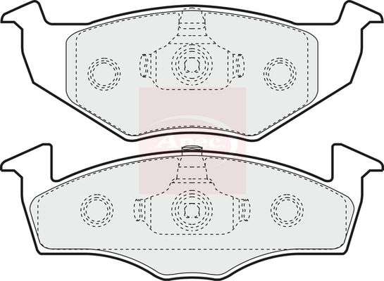 APEC Brake Pad Set, disc brake PAD974