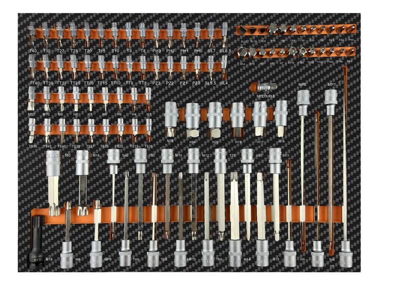 SERVANTE 7 TIROIRS + 214 OUTILS