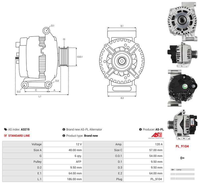 Generaator, AS-PL A3219