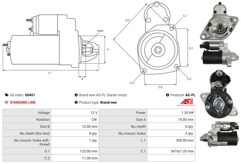 AS-PL S0451 Starter
