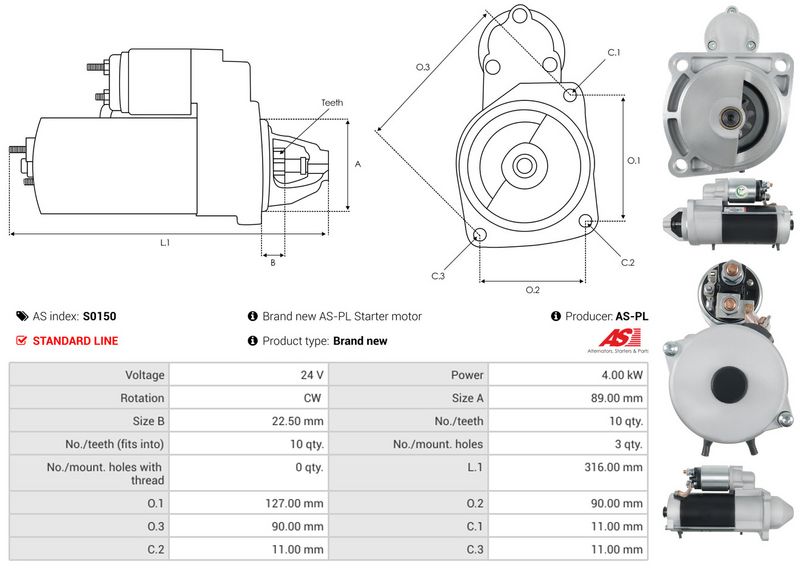 AS-PL S0150 Starter