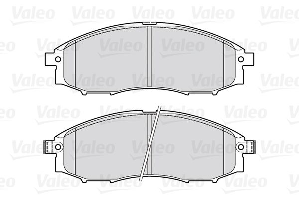 Комплект гальмівних накладок, дискове гальмо, Valeo 301889