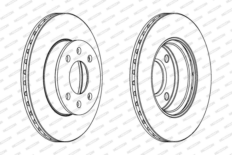 FERODO Disque de frein DDF1268