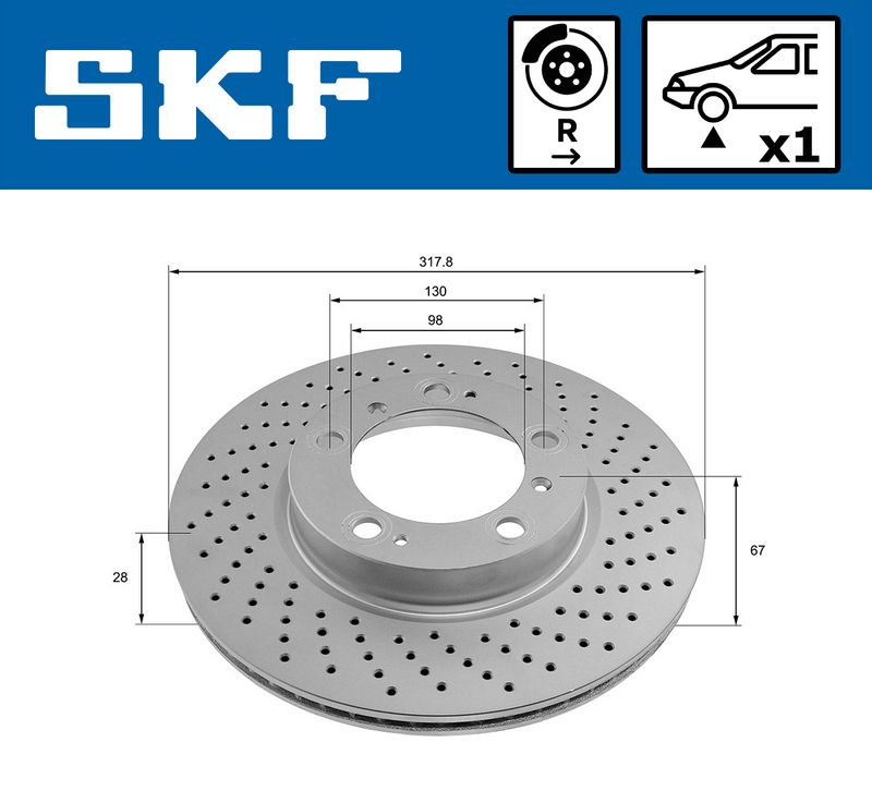 SKF VKBD81223V1 Brake Disc
