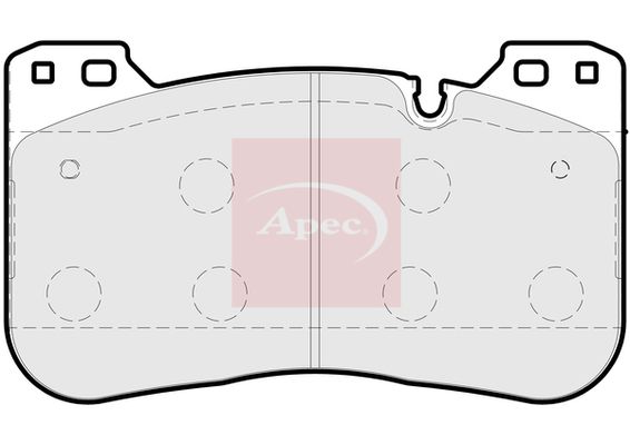 APEC Brake Pad Set, disc brake PAD2199