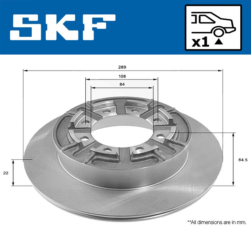 SKF VKBD 90098 S1 Brake Disc