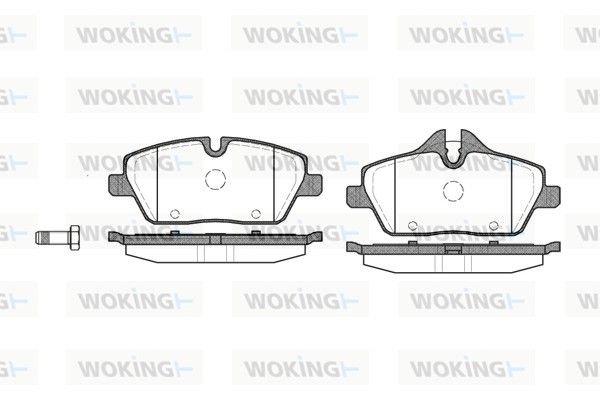 Комплект гальмівних колодок на Clubman, Clubvan, Mini, Roadster, Seria 1, Seria 3