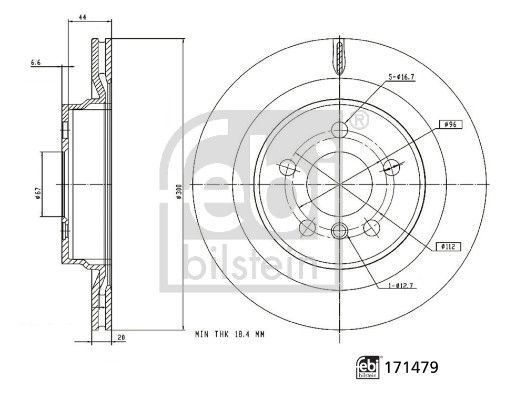 FEBI BILSTEIN 171479 Brake Disc