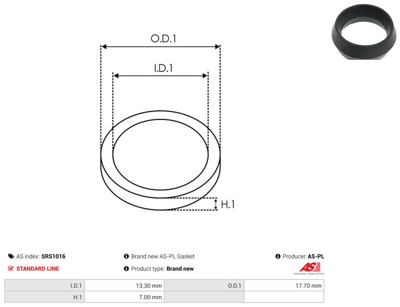 AS-PL SRS1016 Repair Set, alternator