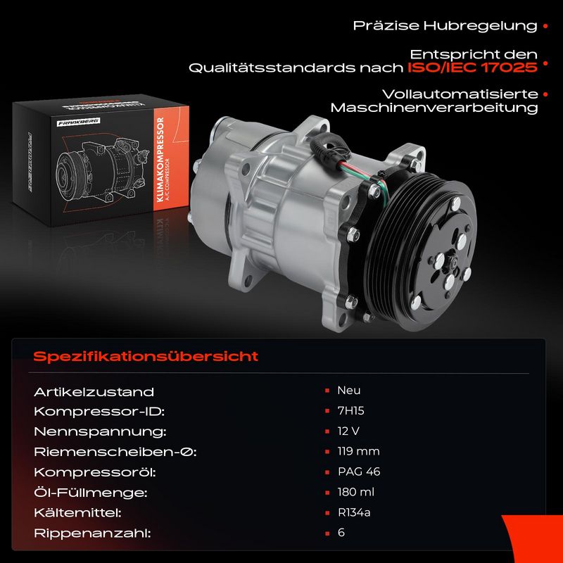 Frankberg 5481FB0031913 Compressor, air conditioning