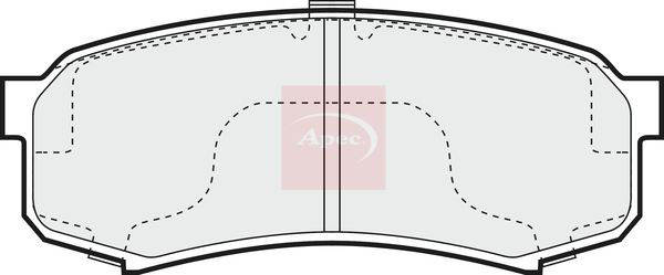 APEC Brake Pad Set, disc brake PAD822