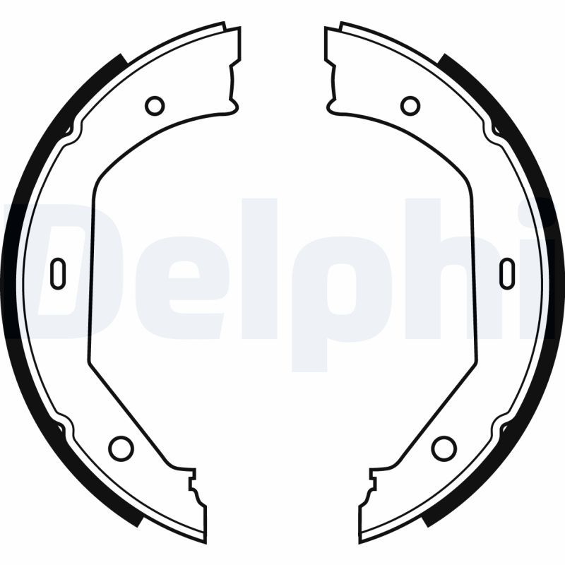 Delphi LS1857 Brake Shoe Set, parking brake