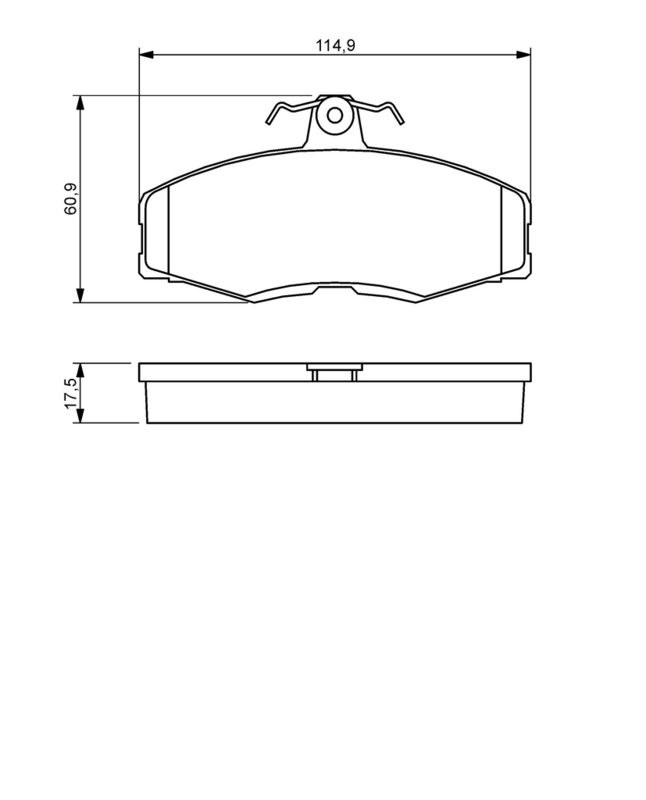 BOSCH 0986468613 Brake Pad Set, disc brake