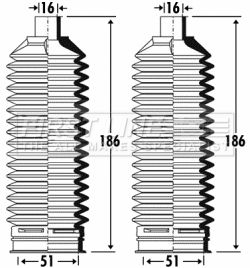 First Line FSG3319 Bellow Set, steering