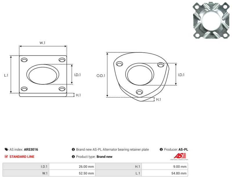 AS-PL ARS3016 Repair Set, alternator