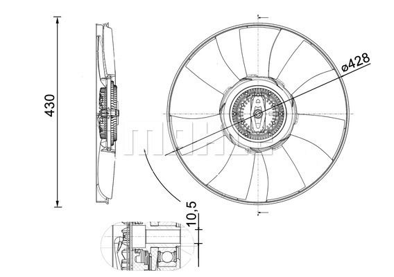 WILMINK GROUP ventilátor, motorhűtés WG2180871