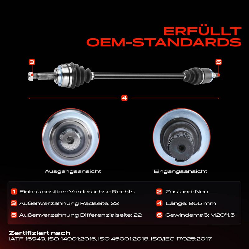Frankberg 5481FB0010342 Drive Shaft