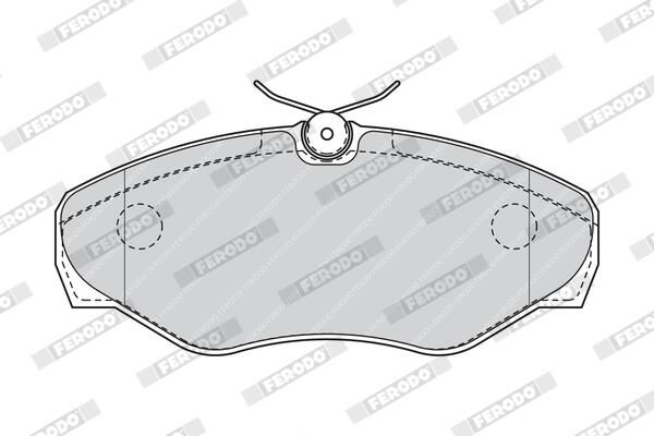 FERODO FVR1515 Brake Pad Set, disc brake