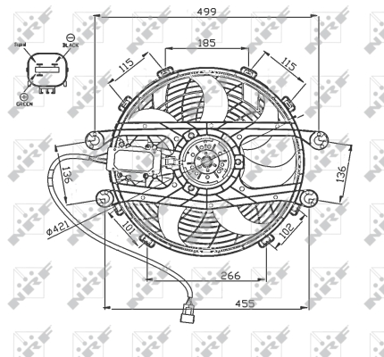 WILMINK GROUP ventilátor, motorhűtés WG1720672