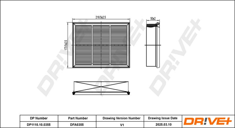 Filtru aer DP1110.10.0355 Dr!ve+