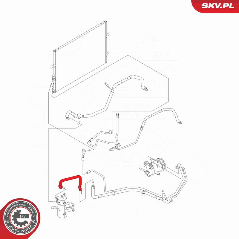 ESEN SKV 54SKV639 High/Low-pressure Line, air conditioning