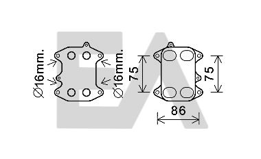 Radiador de aceite, aceite motor