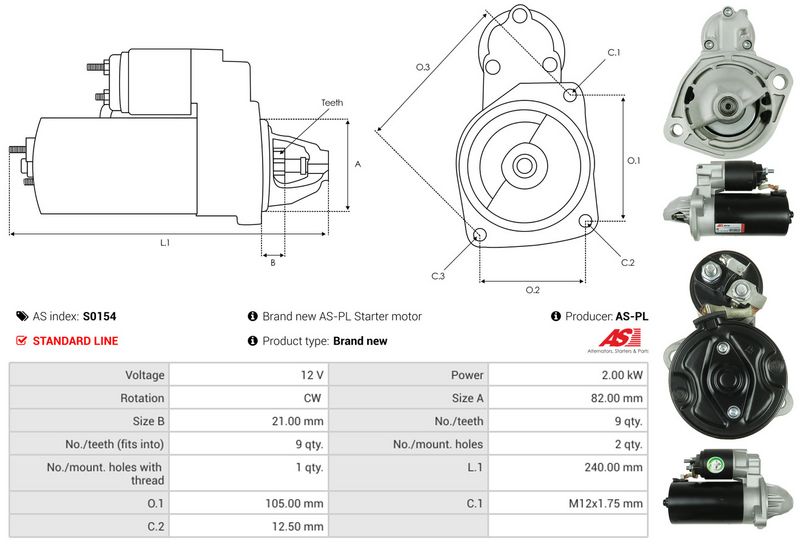 AS-PL S0154 Starter