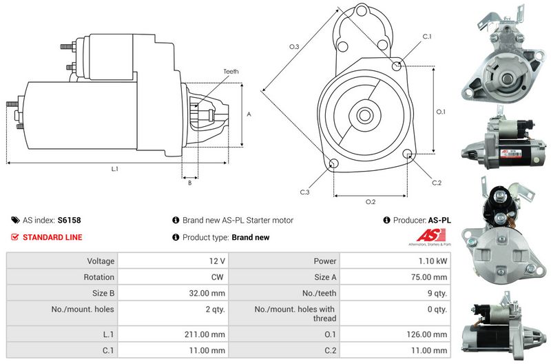 AS-PL S6158 Starter