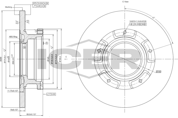 спирачен диск ICER